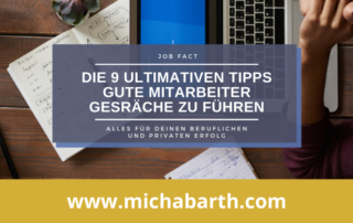 Micha M Barth Personal Men Mentoring - 9 ultimate Tips gute Mitarbeiter Gespräche zu führen - quer