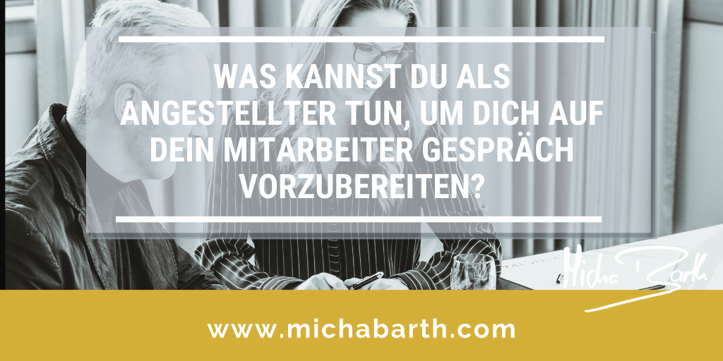 Micha M Barth Personal Men Mentoring - Mitarbeitergespräch als Teilnehmer - Twitter + HP Beitrag + HP Seite